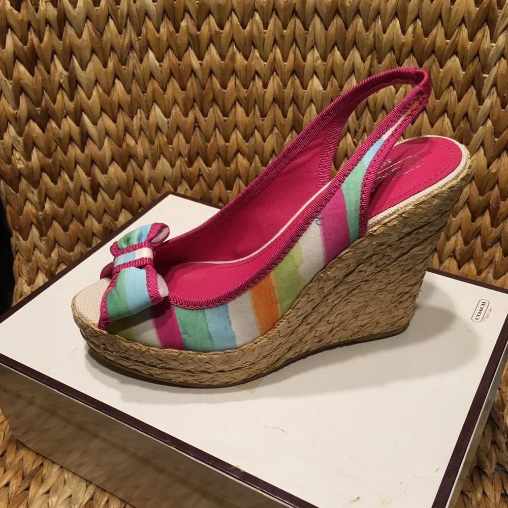 NIB Coach Wedge Sandal